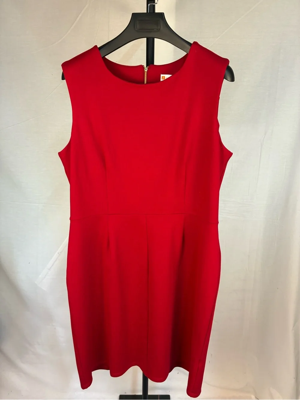 NWT Jude Connally Riley Sleeveless Sheath Dress in Crimson XL